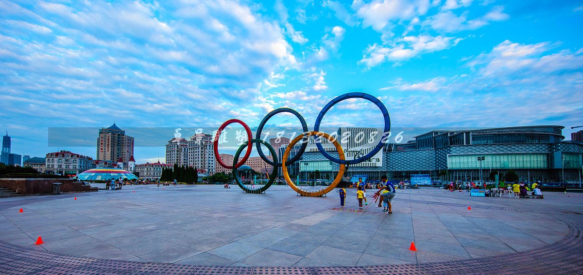 不銹鋼五環雕塑，運動廣場雕塑