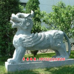 獨(dú)角獸石雕，神獸石雕