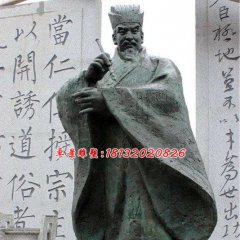 顏真卿銅雕，廣場古代人物銅雕