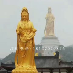 觀音菩薩銅雕，大型佛像雕塑