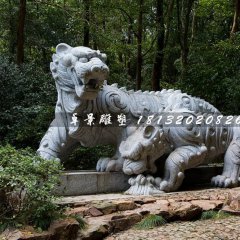 母子虎石雕，公園動物石雕