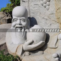 老壽星石雕，大理石神仙雕塑