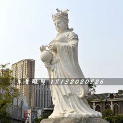 媽祖石雕，漢白玉神仙石雕