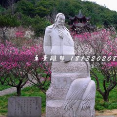 陸游石雕，公園古代詩人石雕