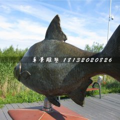 銅雕魚，廣場動物銅雕