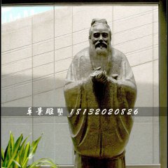 孔子銅雕，古代名人銅雕