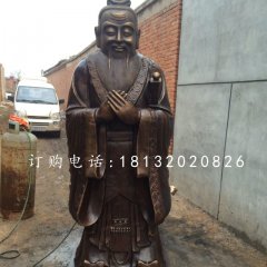 孔子雕像校園古代名人銅雕