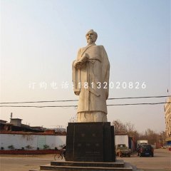 張仲景石雕，廣場古代醫學名人石雕