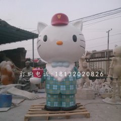 hellokitty雕塑，玻璃鋼卡通雕塑