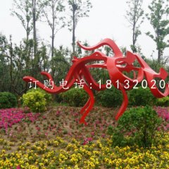 不銹鋼賽跑雕塑公園抽象人物雕塑