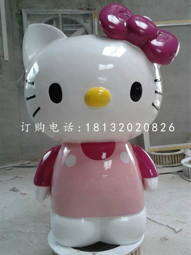 玻璃鋼hellokitty雕塑，卡通擺件 (2)