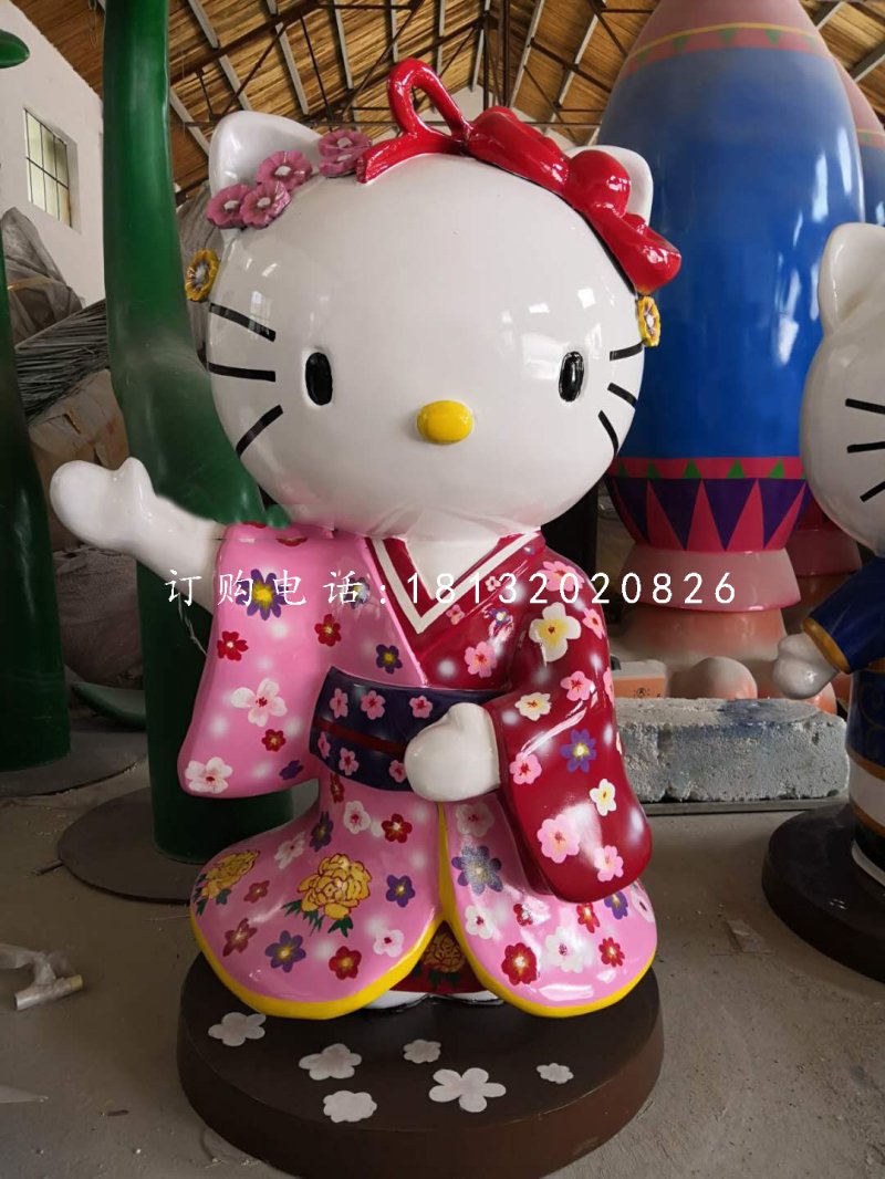 玻璃鋼hellokitty商場卡通雕塑 (2)