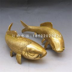 鯉魚銅雕，銅雕動物