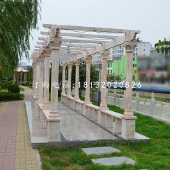 長廊石雕，公園長廊雕塑